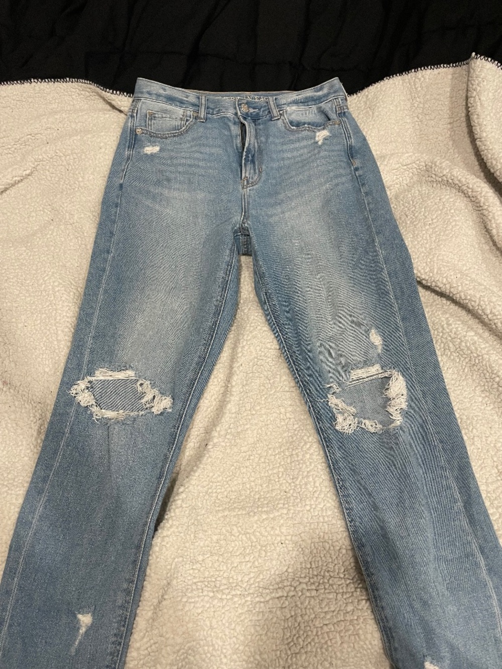 American Eagle distressed light-wash jeans
